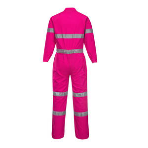 Alta calidad 100% poliéster Hi Vis seguridad overol transpirable impermeable nuevo diseño uniforme - Product Image 6