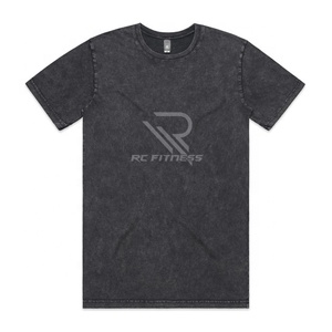 T-shirt personnalisé 100% coton à col en V pour homme, logo imprimé, vêtements de sport fitness, couleur blanche - Product Image 2