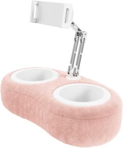 Soporte Ajustable para Tablet con Brazo de Aluminio, Soporte para iPad con Dos Tazones para Refrigerios, Rotación de <span class=keywords><strong>360</strong></span> Grados °   Clip giratorio para Kindle, teléfono de 4,7-13 pulgadas - Product Image 2