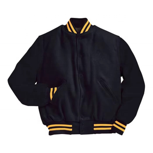 Blouson universitaire personnalisé pour homme 2026 avec manches en cuir véritable respirantes pour l'hiver, couleur personnalisée, vêtement décontracté d'extérieur - Product Image 2