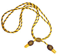 Écussons en cordon pour chapeaux, reproduction américaine de haute qualité, style confédéré, 100% fil de bullion, or et noir