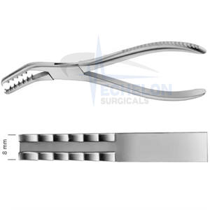 Instruments chirurgicaux orthopédiques manuels en acier inoxydable de 18cm Pince à côtes pour baie de santé Porte-os Autoclavable Classe II Sécurité MOL - Product Image 2