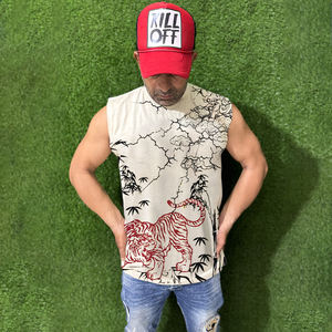 Singlet de sport décontracté léger et lavé sur mesure pour hommes, grande taille, pour équipe sportive, salle de sport, musculation, débardeur mince pour garçons - Product Image 3