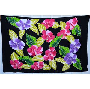 Pareos Hawaianos Pintados a Mano 100% Rayón de Alta Calidad, Ropa de Playa Personalizada al por Mayor, Cubierta para las Islas del Pacífico Asiático HPLU002-02-180 - Product Image 1