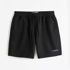 Custom Logo <b>Men's</b> Plus Size Eco-Friendly Plain Dyed Cotton <b>Sweat</b> <b>Shorts</b> Solid Pattern Fleece Casual Summer Jogger - Product Image 5