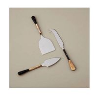 Set de fromage doré Set de fromage doré en acier inoxydable avec poignée en résine pour la maison et les accessoires de cuisine Set de fromage argenté pour la maison