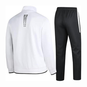 ชุดวอร์มแฟชั่นสำหรับผู้ชายเนื้อผ้ายืดมีซิปหน้ามีกระเป๋าด้านหน้าและกางเกงสำหรับออกกำลังกายและวิ่งออกกำลังกาย - Product Image 2