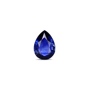 Piedra de Zafiro Azul Natural de 1.82 Quilates, Gema Facetada Calibrada de 10 mm, Color Azul Real, 8 mm de Diámetro, 6 mm de Altura, Tratada con Calor, Suelta - Product Image 1