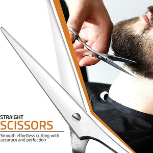 Tijeras profesionales de acero inoxidable para peluquería, Logo personalizado profesional de alta resistencia - Product Image 5