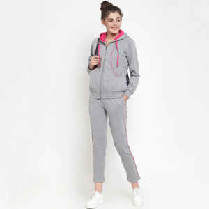 ชุดวอร์มออกกำลังกายผู้หญิงแบบกำหนดเองลดราคา คุณภาพสูง ชุดเซ็ท 2 ชิ้น สำหรับฤดูหนาว กันลม เป็นมิตรกับสิ่งแวดล้อม ระบายอากาศได้ดี ลายพิมพ์ - Product Image 5