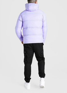 Veste matelassée en toile à capuche personnalisée OEM pour hommes avec logo personnalisé, design décontracté d'hiver, poches en plusieurs couleurs - Product Image 6