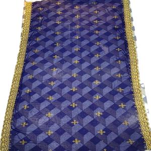 Écharpe Garbasar en Chiffon Respirant et Doux pour la Peau, Motif Floral Brodé avec Pierres, Idéale pour l'Hiver, Accessoire 20 - Product Image 1