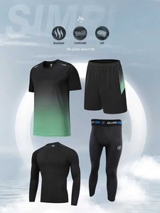 Conjunto personalizable de cuatro piezas sublimado 100% poliéster deportes kit secado rápido ligero fútbol uniforme de fútbol traje completo estampado - Product Image 6
