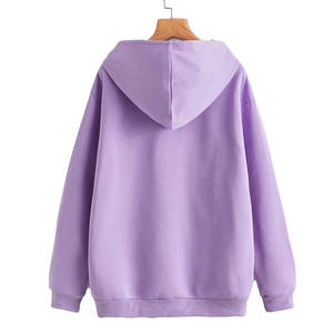 Sudaderas transpirables de color sólido para mujer Diseño personalizado Uso al aire libre Sudaderas con capucha de mujer de gran tamaño - Product Image 2