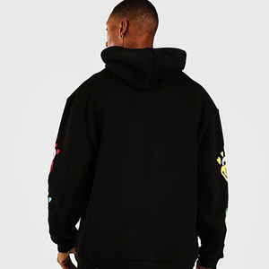 Ensemble survêtement 2 pièces personnalisé avec impression graphique en strass pour homme, couleur personnalisable, pantalon de survêtement évasé, sweat à capuche zippé et ensemble de jogging pour homme - Product Image 5