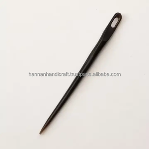 Aiguilles à tisser en corne de buffle écologiques, imperméables, pour artisanat en bois, style animal, polies, souvenirs naturels d'Inde - Product Image 2