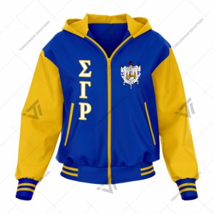 Veste de survêtement personnalisée brodée Sigma Gamma Rho Sorority Vêtements de sororité - Product Image 1