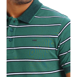 Stylish Comfortable Eco-Friendly <b>Green</b> Cotton Short Sleeve Solid Pattern Knitted Fabric for Men's Casual for <b>Polo</b> <b>Shirts</b> - Product Image 4