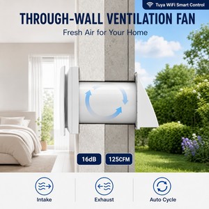 Ventilateur de récupération de chaleur HRV intelligent WiFi Tuya avec moteur EC ultra-silencieux 16 dB, 125 CFM, montage mural, pour une seule pièce - Product Image 4