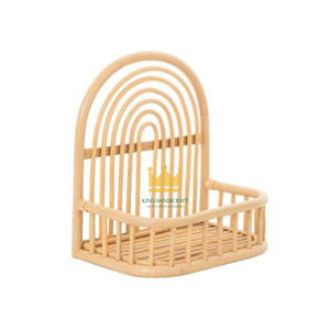 ตะขอแขวนผนังทำด้วยมือทำจากหวายธรรมชาติชั้นวางของหวายจากเวียดนาม - Product Image 2
