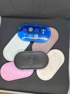 Distributeur de savon de bain en résine de luxe de haute qualité et plateau à vaisselle nouveau ensemble de salle de bain accessoires pour la maison hôtel agrément plateau à gobelet - Product Image 2