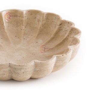 ชามเสิร์ฟผลไม้หินอ่อนสุดวิเศษของตกแต่งบ้านและโรงแรมเครื่องครัวทำด้วยมือถ้วยเสิร์ฟชามสไตล์ญี่ปุ่น - Product Image 3