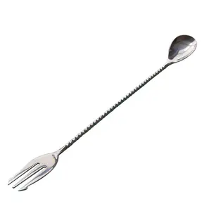 ที่กวนสแตนเลสสำหรับผสมค็อกเทลดีไซน์หรูหราตกแต่งด้วยสีเงินดีไซน์แบบโคลเวอร์สำหรับงานแต่งงาน - Product Image 6