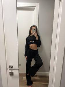 <b>Pajama</b> Cotton Lounge Set for Women, Oversized Long Sleeve Top and Pants, Soft Breathable - Product Image 2