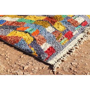 Éclectique coloré fait à la main écologique lavable en polypropylène tapis protecteur usage domestique tissé techniques - Product Image 4