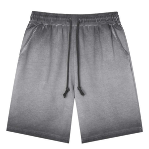 Fabulosos pantalones cortos casuales de algodón para hombres, pantalones cortos Cargo de patrón sólido de cintura media personalizados para deportes juveniles y uso en el gimnasio - Product Image 1