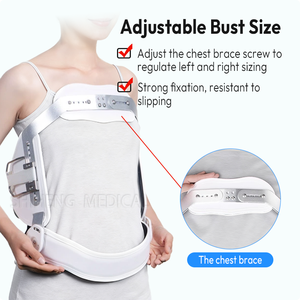 Fixation pour blessures de la colonne vertébrale, cadre en acier inoxydable, plusieurs options de taille, support de fixation d'hyperextension spinale réglable - Product Image 3