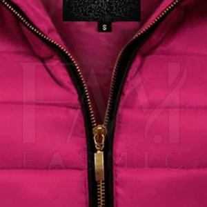 Chaqueta acolchada de punto con cremallera de moda con diseño personalizado Estilo callejero ligero impermeable y transpirable para mujer - Product Image 5