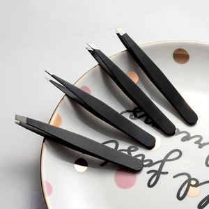 2022 nouveauté pince à épiler de luxe personnalisable pour cils et sourcils durable avec conception à pointe inclinée - Product Image 6