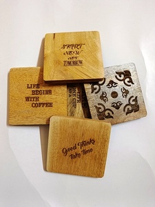 Posavasos de madera posavasos de madera en blanco redondos de 4 pulgadas para manualidades DIY pintura teñida grabado en madera decoración del hogar - Product Image 5