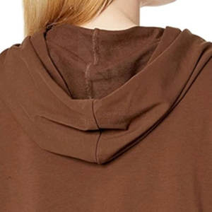 2025 nouveauté en gros de haute qualité femmes haut court sweats à capuche Logo personnalisé Style Streetwear pour l'hiver avec col à capuche - Product Image 6