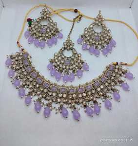 ชุดสร้อยคอโชคเกอร์ชาวโปแลนด์แบบดั้งเดิมของชาวอินเดียนแดงพร้อมเครื่องประดับสำหรับผู้หญิงเครื่องประดับสำหรับงานแต่งงานและงานรื่นเริง - Product Image 3