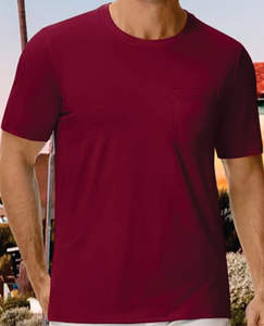 Crew Fitness Hommes Slim Fit Coton Crewneck Tees Été Essentiel Confort Au Quotidien À Manches Courtes Style Décontracté Tissu Tricoté - Product Image 1