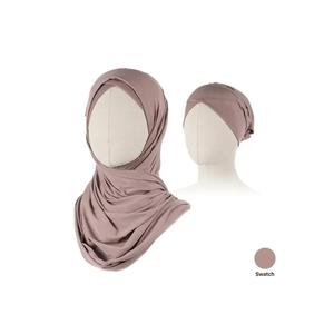 ขายร้อนธรรมดาออกแบบ Cloud Jet ผ้าฝ้ายสีดําโพลีเอสเตอร์หญิงอิสลามทุกฤดูกาลทันทีฟรีขนาด TAKVA อินฟินิตี้ชุดฮิญาบ - Product Image 4