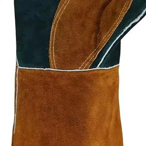 Gants de travail de sécurité de soudage de haute qualité Gants de sécurité robustes en cuir de vache fabriqués au Pakistan CE - Product Image 6