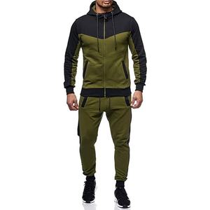 Conjunto Deportivo con Cremallera Royal Fl para Hombre, Ecológico, Transpirable, Estampado, para Correr al Aire Libre, Fitness, Sudadera con Capucha y Pantalones para Verano e Invierno - Product Image 4