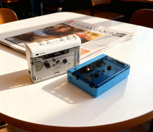 Registratore Stereo Portatile all'Ingrosso con Lettore di Cassette, Radio AM/FM, Convertitore da Nastro a <span class=keywords><strong>MP3</strong></span> e Microfono Integrato per Registrazione - Product Image 1