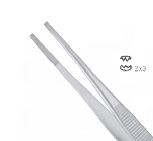 Fabricación directa de fábrica, precio al por mayor, fórceps de disección, fórceps de tejido de apósito dentado, apósito de acero inoxidable de 9" - Product Image 5
