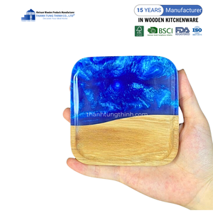 Vente chaude Sous-verres en bois durables Sous-verres en résine époxy pour les boissons de l'usine du Vietnam en gros - Product Image 4