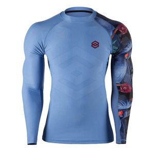 Rashguard MMA à manches longues en spandex/polyester 300g, respirant, de haute qualité, design personnalisé, prix avantageux - Product Image 1