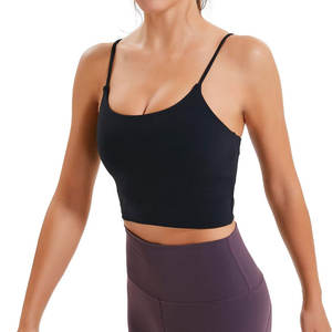 Soutien-gorge de sport de yoga solide et ajusté, mélange parfait de confort, de style et de flexibilité pour un usage quotidien - Product Image 3