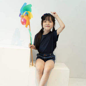 Camiseta Infantil Unisex Ultifresh de Cuello Redondo y Manga Corta con Estampado de Logotipo en la Espalda, Ecológica, Transpirable, de Secado Rápido, Informal, para Verano, 160g - Product Image 3