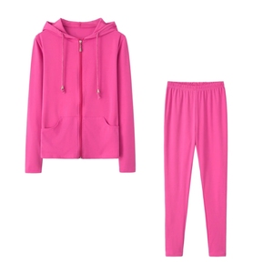 Offre Spéciale femmes recadrée survêtement capuche couleur personnalisée meilleure qualité brodé solide Logo grande taille dernier Style ensembles d'été - Product Image 1