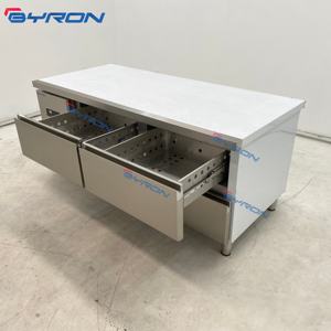 At a Loss Commercial Workbench Refrigerador Refrigeración directa Barra de ensalada de acero inoxidable Congelador <span class=keywords><strong>Berserk</strong></span> Cajón Congelador para panadería - Product Image 5