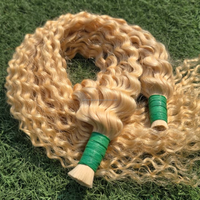 Extensions de Cheveux Indiens de Luxe 100% Vierge Remy, Cheveux en Vrac à Cuticules Alignées, Bouclés Crépus, Qualité Supérieure, Lots Décolorables