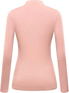 Stretch Scrub Under Camisas Manga larga Cuello alto Mujeres Scrub Camisas Uniformes médicos transpirables - Product Image 2